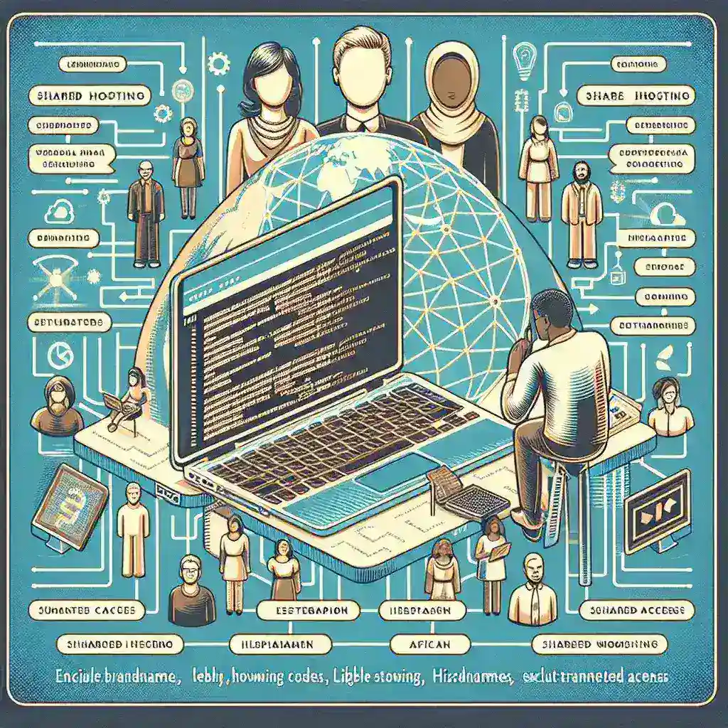 What is the process of setting up a website on shared hosting?