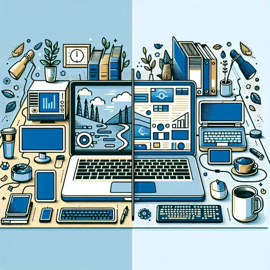 What are the differences between desktop computers and laptops?